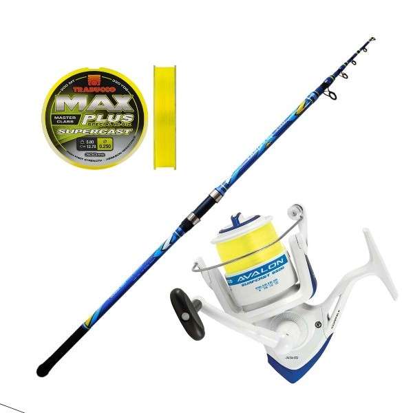 COMBO SURF CASTING OCEANIC THALASSA 3.90m + TRABUCCO AVALON 6500
