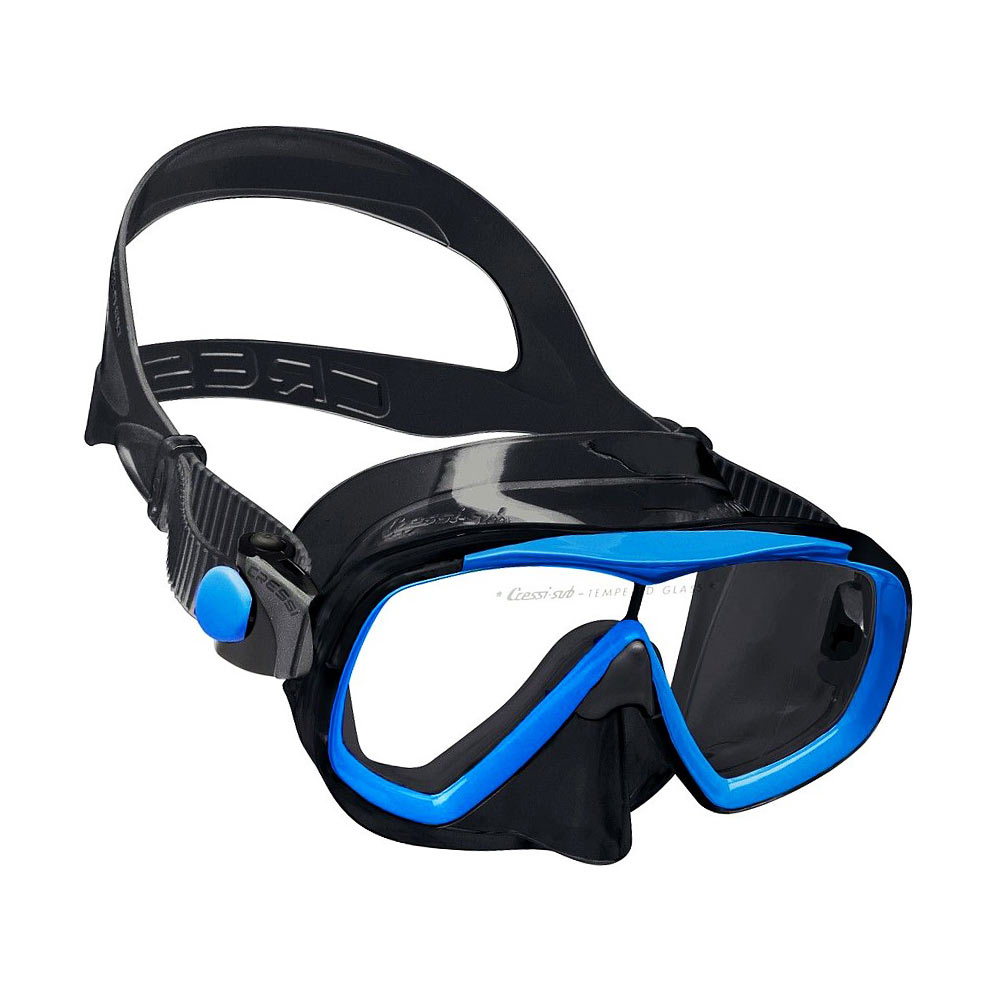 ΜΑΣΚΑ ΘΑΛΑΣΣΗΣ SILICONE CRESSI ESTRELLA BLACK/BLUE