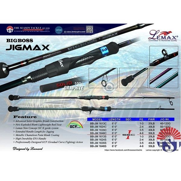 Καλάμι Lemax Big Boss Jigging BB-JMS 80-280gr