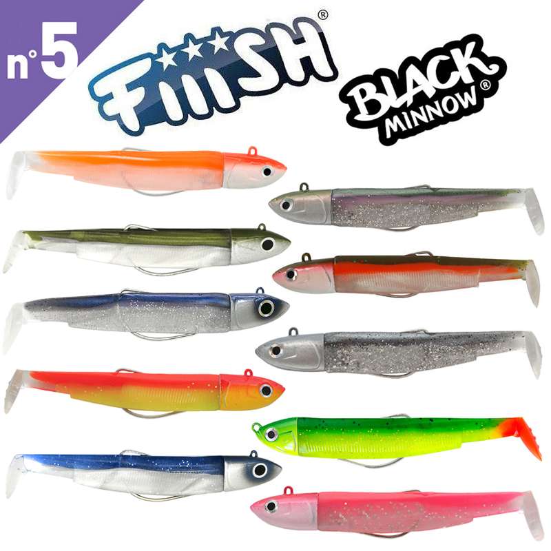 FiiiSH ΣΙΛΙΚΟΝΗ BLACK MINNOW No5 COMBO 160mm ΑΡΜΑΤΩΜΕΝΟ 90gr
