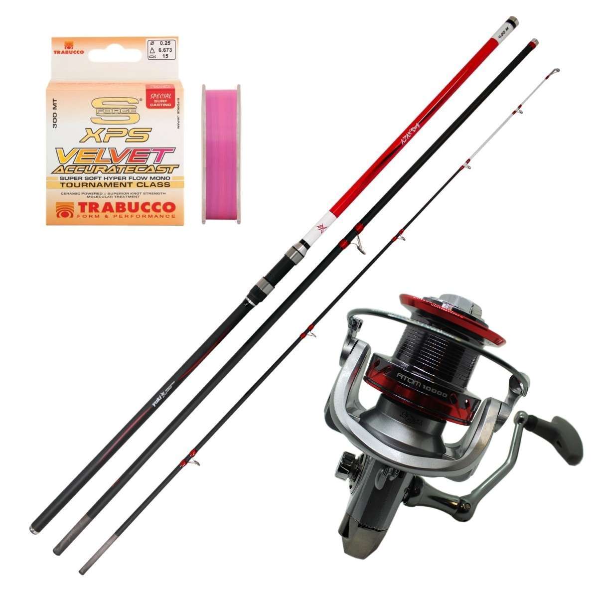 ΣΕΤ SURF CASTING YUKI AZAX 450 + ATOM 10000