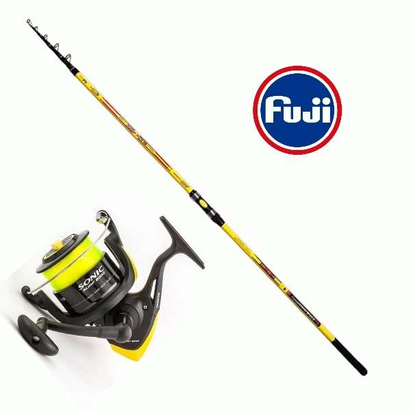 ΣΕΤ SURF CASTING FISH FIGHTER BLACK ROCK 4.20 + TRABUCCO SONIC 8000