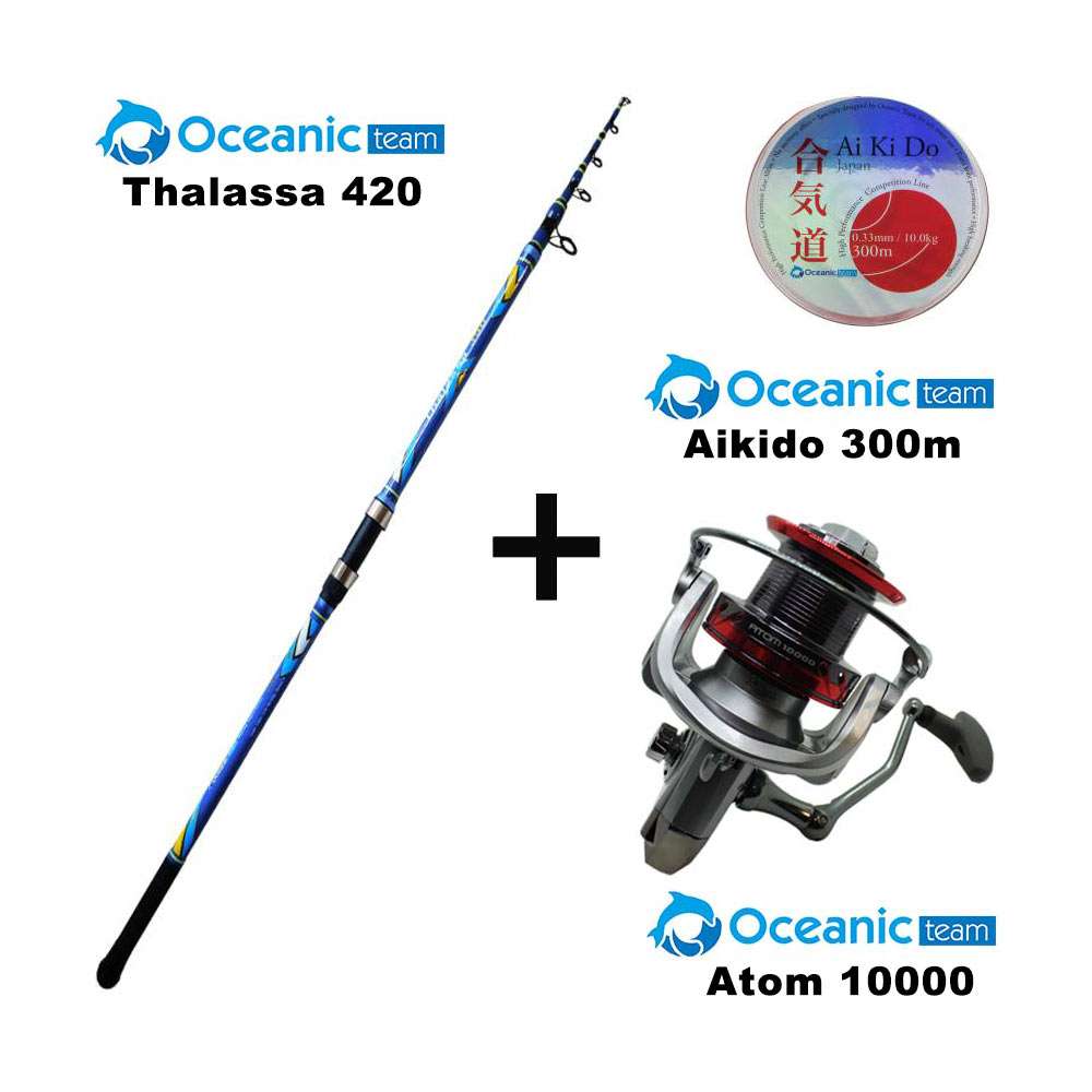 Combo Surf Casting Oceanic Thalassa 420 + Oceanic Atom 10000 + Πετονιά 300m