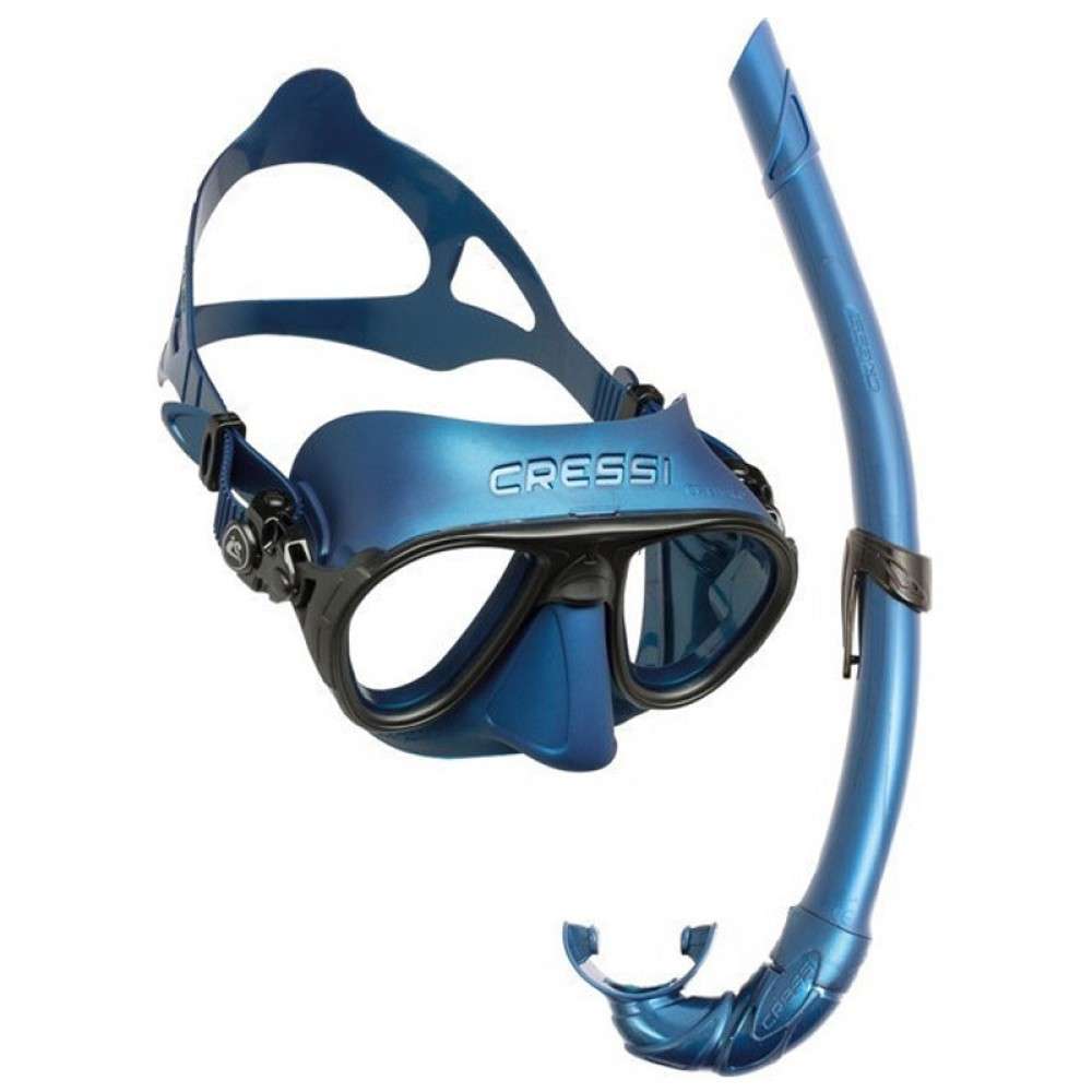 ΣΕΤ ΜΑΣΚΑ CRESSI CALIBRO + CRESSI CORSICA BLUE / ΜΠΛΕ