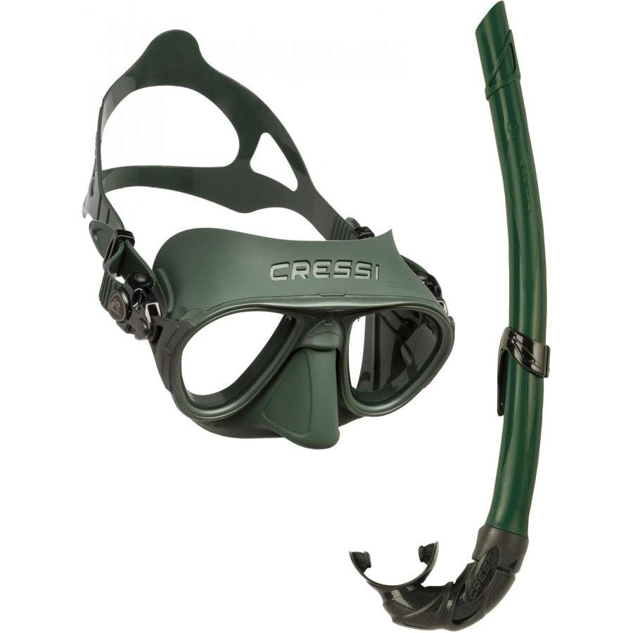 ΣΕΤ ΜΑΣΚΑ CRESSI CALIBRO + CRESSI CORSICA GREEN / ΠΡΑΣΙΝΟ