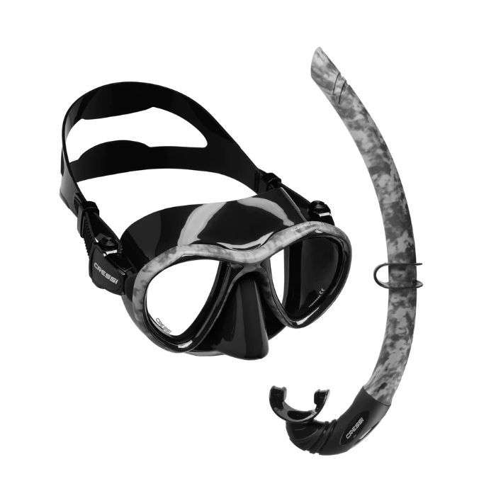 Cressi Metis + Corsica Combo BLACK Hunter – Σετ Μάσκα και Αναπνευστήρας