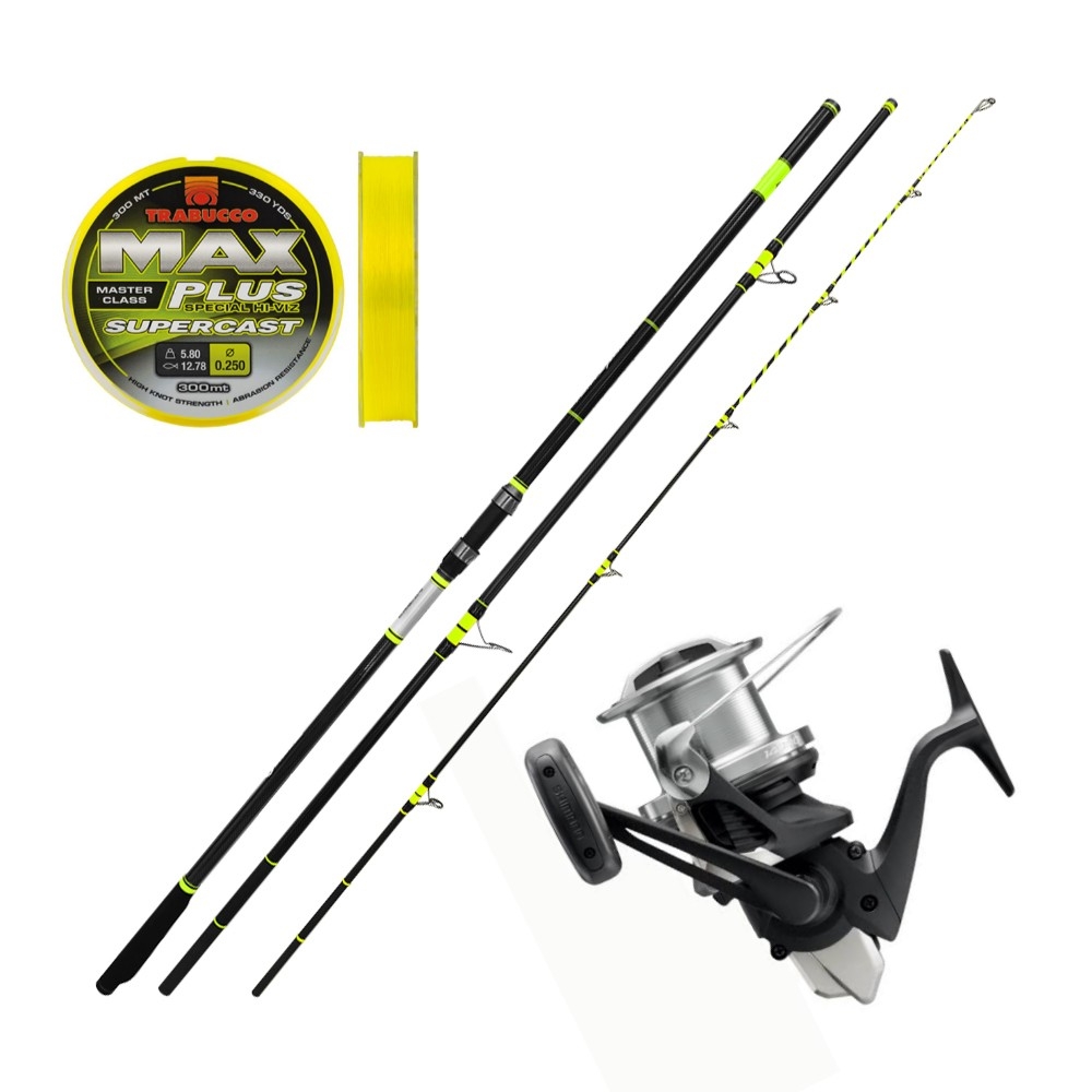ΣΕΤ SURF CASTING OCEANIC VORTEX NEON R11 + SHIMANO BEASTMASTER 14000