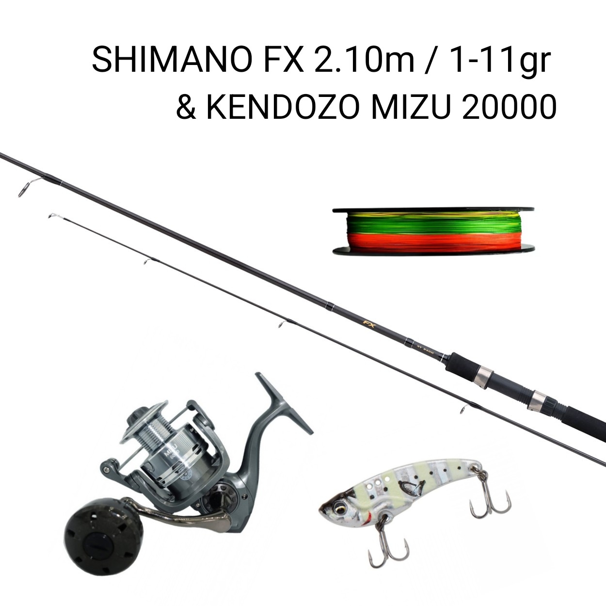 ΣΕΤ LRF SHIMANO FX 2.10m (1-10gr) + KENDOZO MIZU 2000 + ΝΗΜΑ Χ8 150m